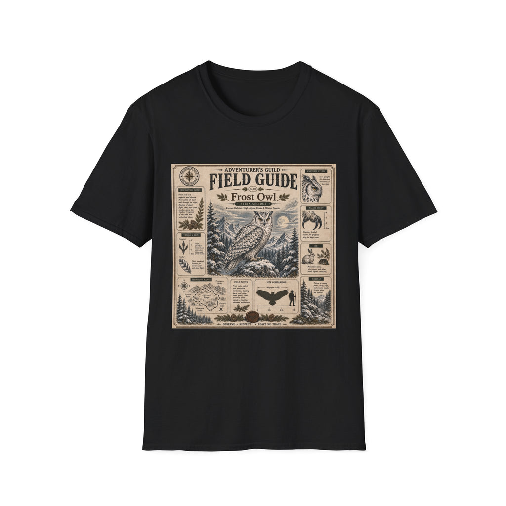Frost Owl Field Guide Poster T-Shirt
