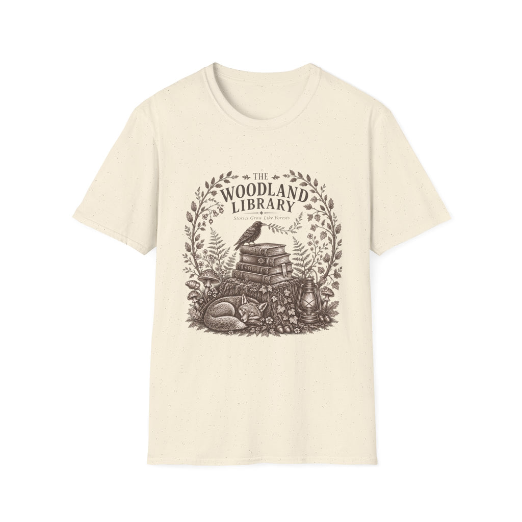 Woodland Library Engraving T-Shirt