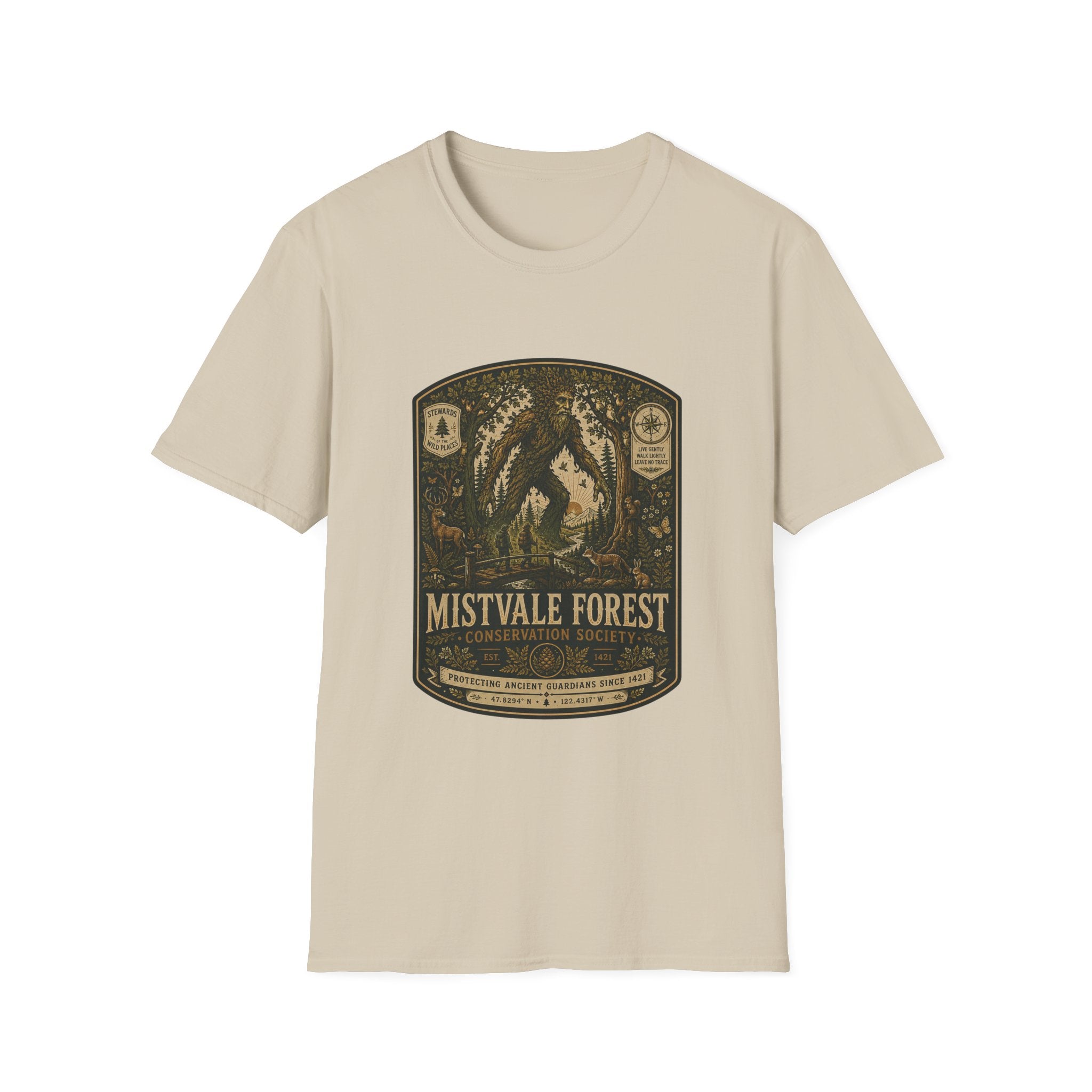 Mistvale Forest Conservation Badge T-Shirt