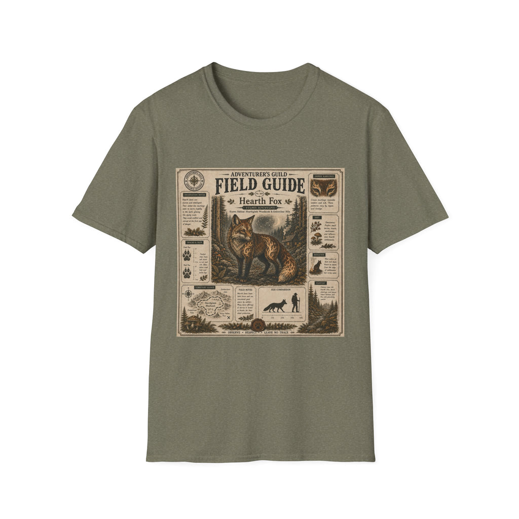 Hearth Fox Field Guide Poster T-Shirt