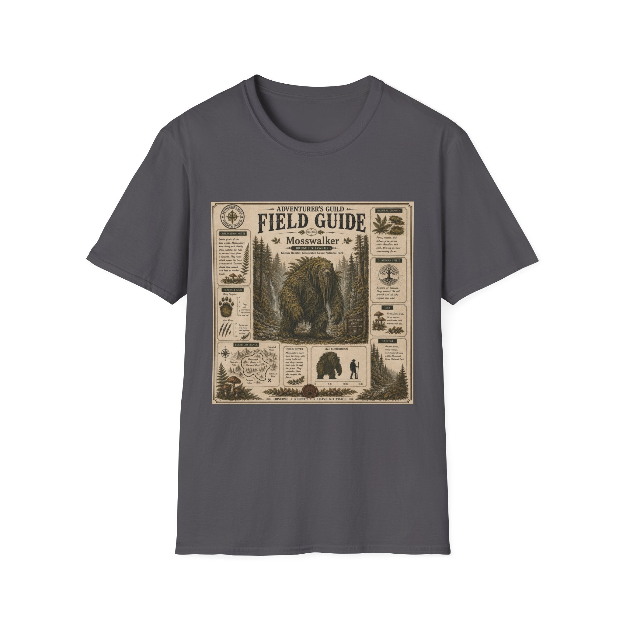 Mosswalker Field Guide Poster T-Shirt