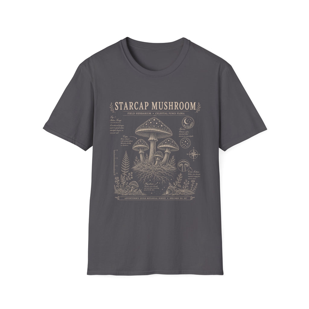 Starcap Mushroom Herbarium Plate T-Shirt