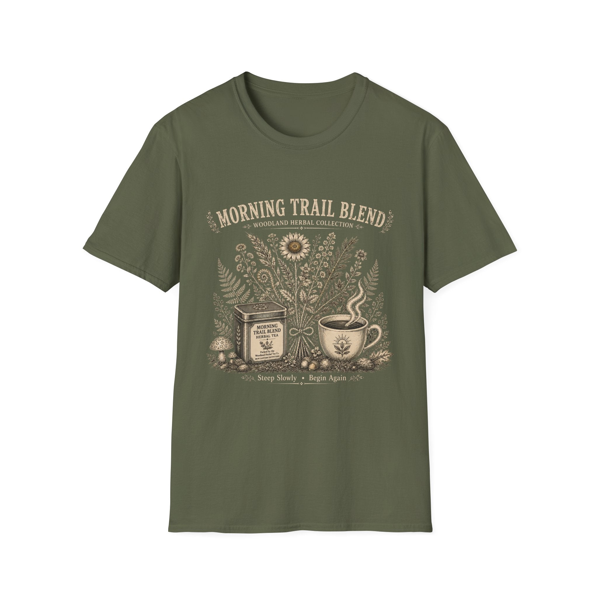 Morning Trail Blend Woodland Herbal Tea T-Shirt