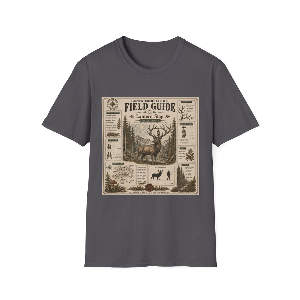 Lantern Stag Field Guide Poster T-Shirt
