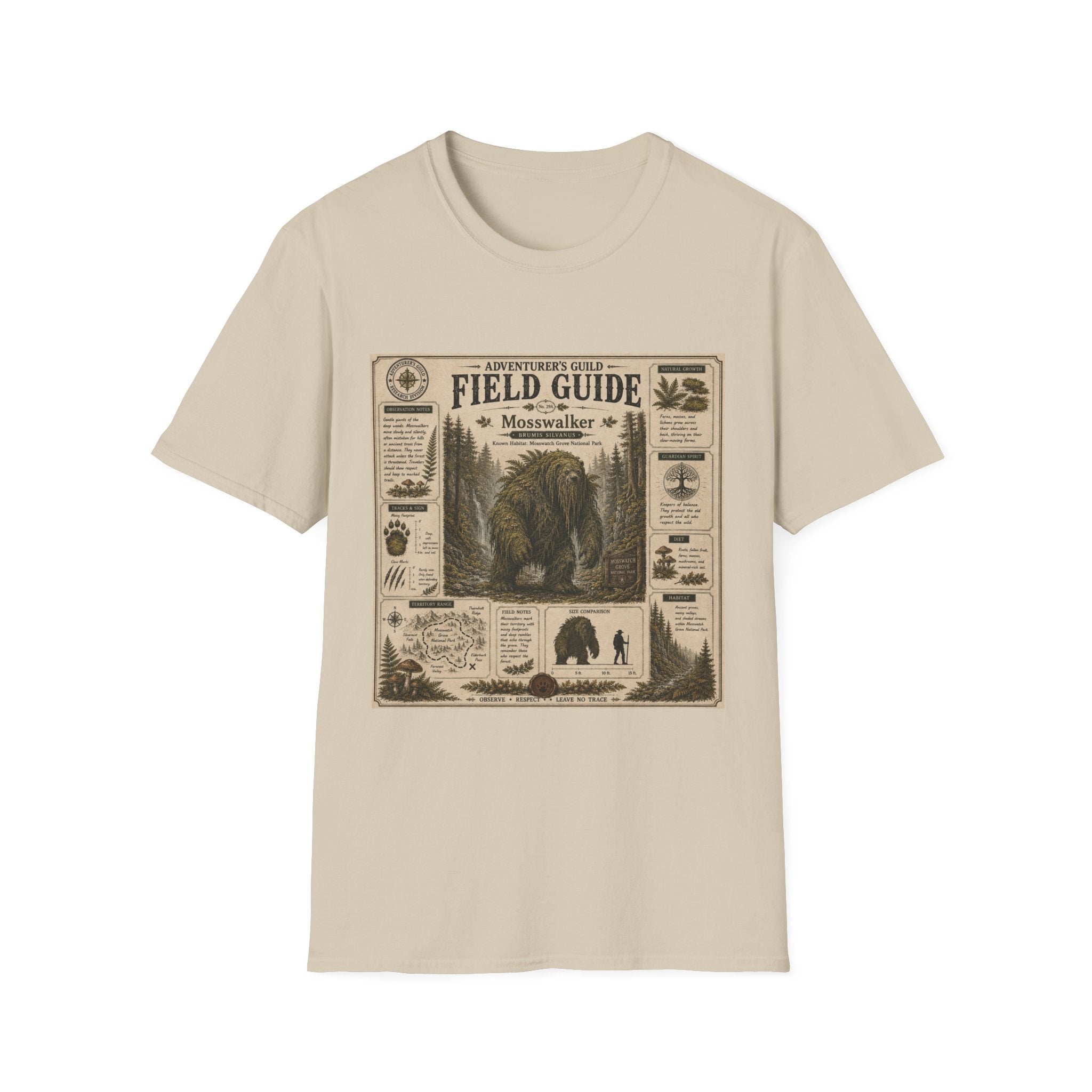 Mosswalker Field Guide Poster T-Shirt