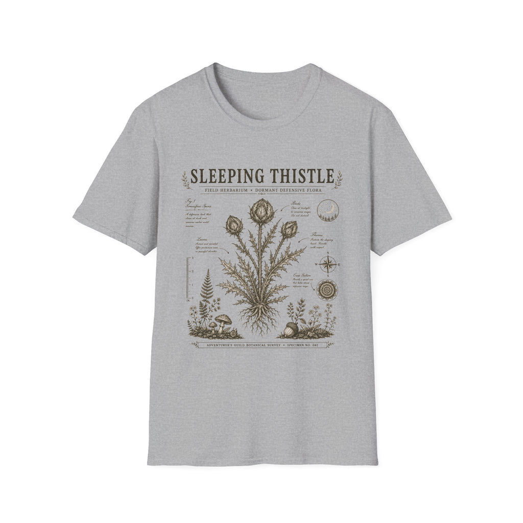Sleeping Thistle Herbarium Plate T-Shirt