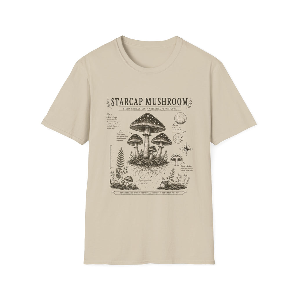 Starcap Mushroom Herbarium Plate T-Shirt