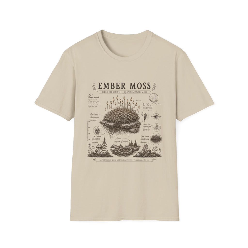 Ember Moss Herbarium Plate T-Shirt