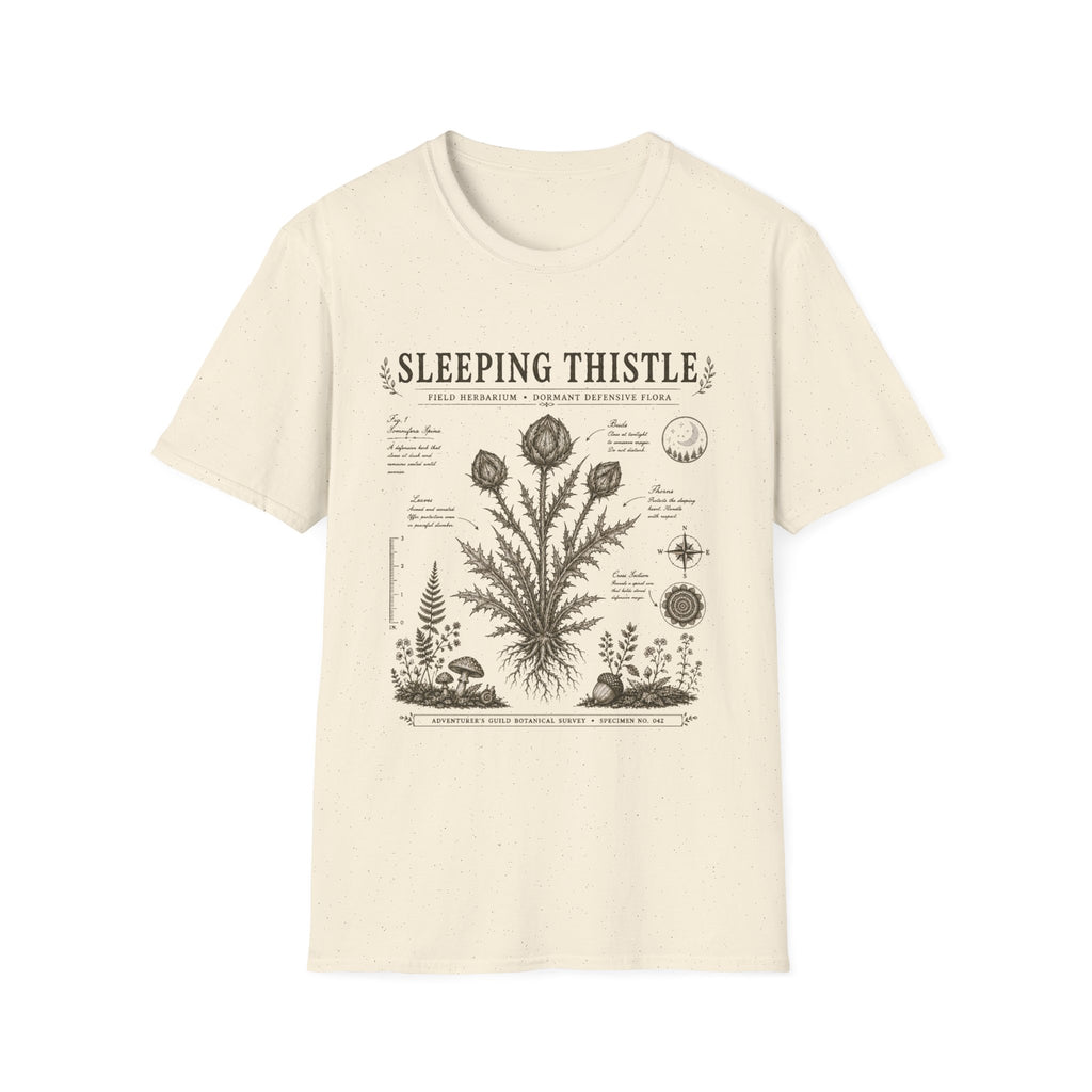 Sleeping Thistle Herbarium Plate T-Shirt