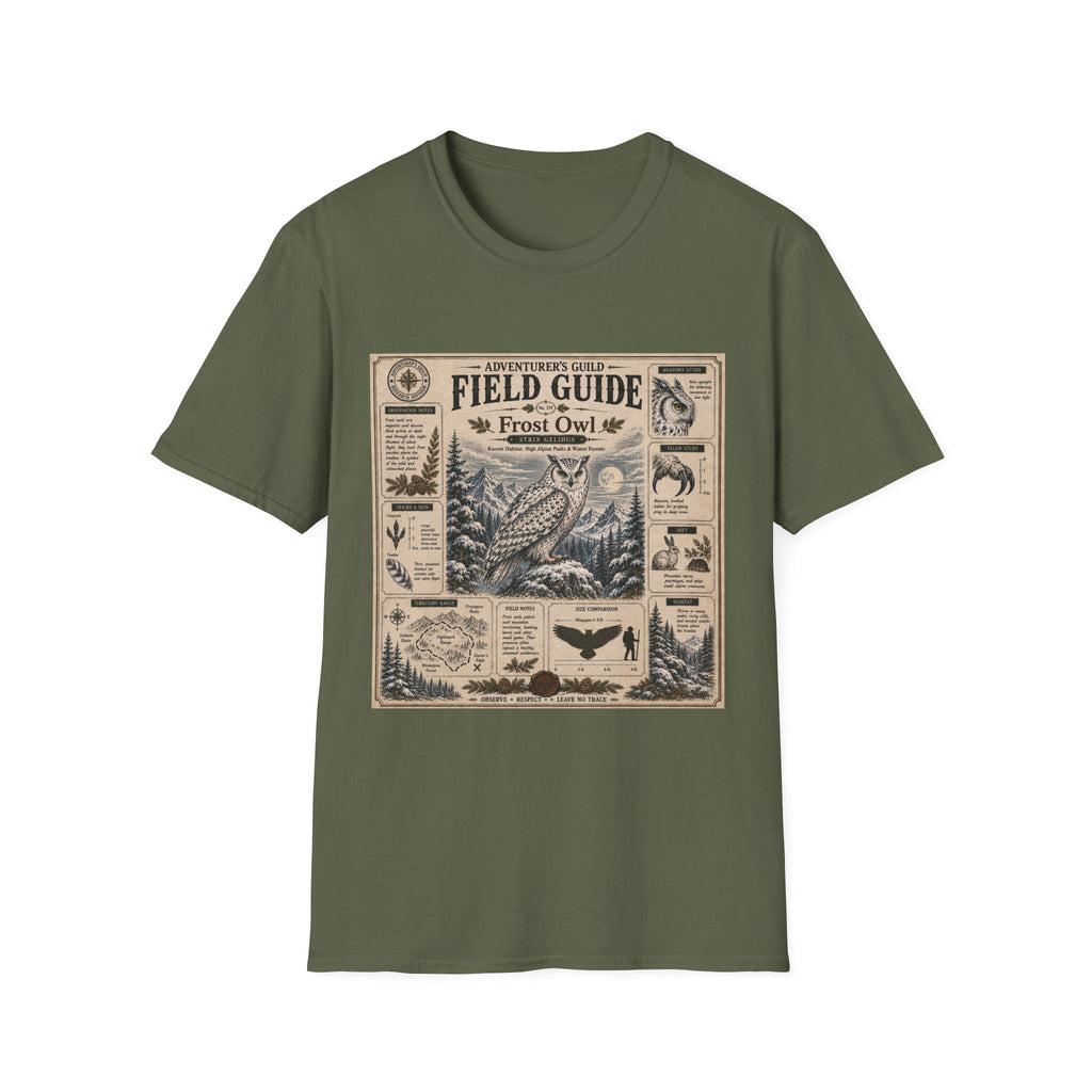 Frost Owl Field Guide Poster T-Shirt