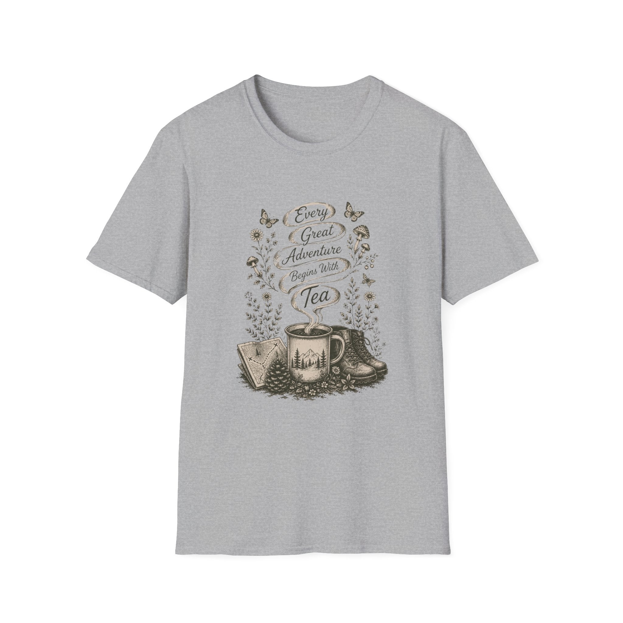 Every Adventure Begins With Tea T-Shirt