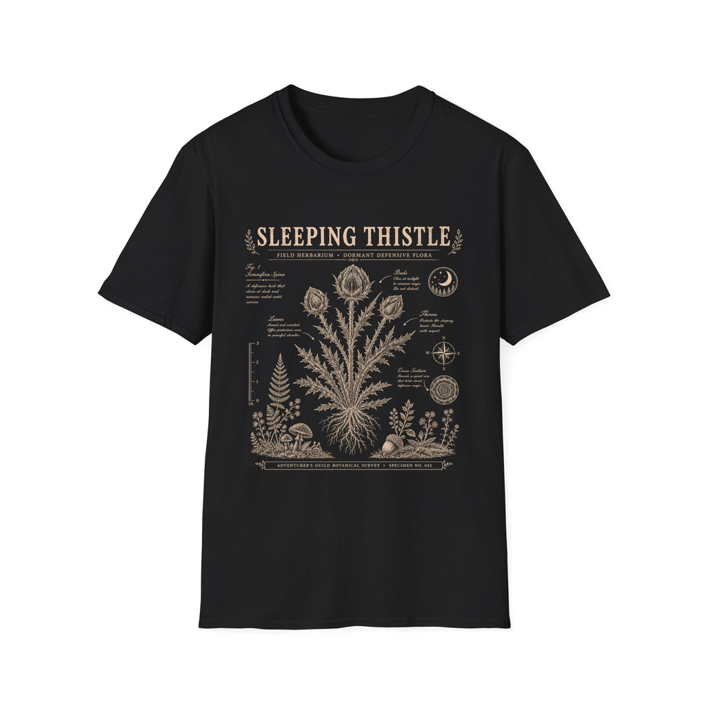 Sleeping Thistle Herbarium Plate T-Shirt