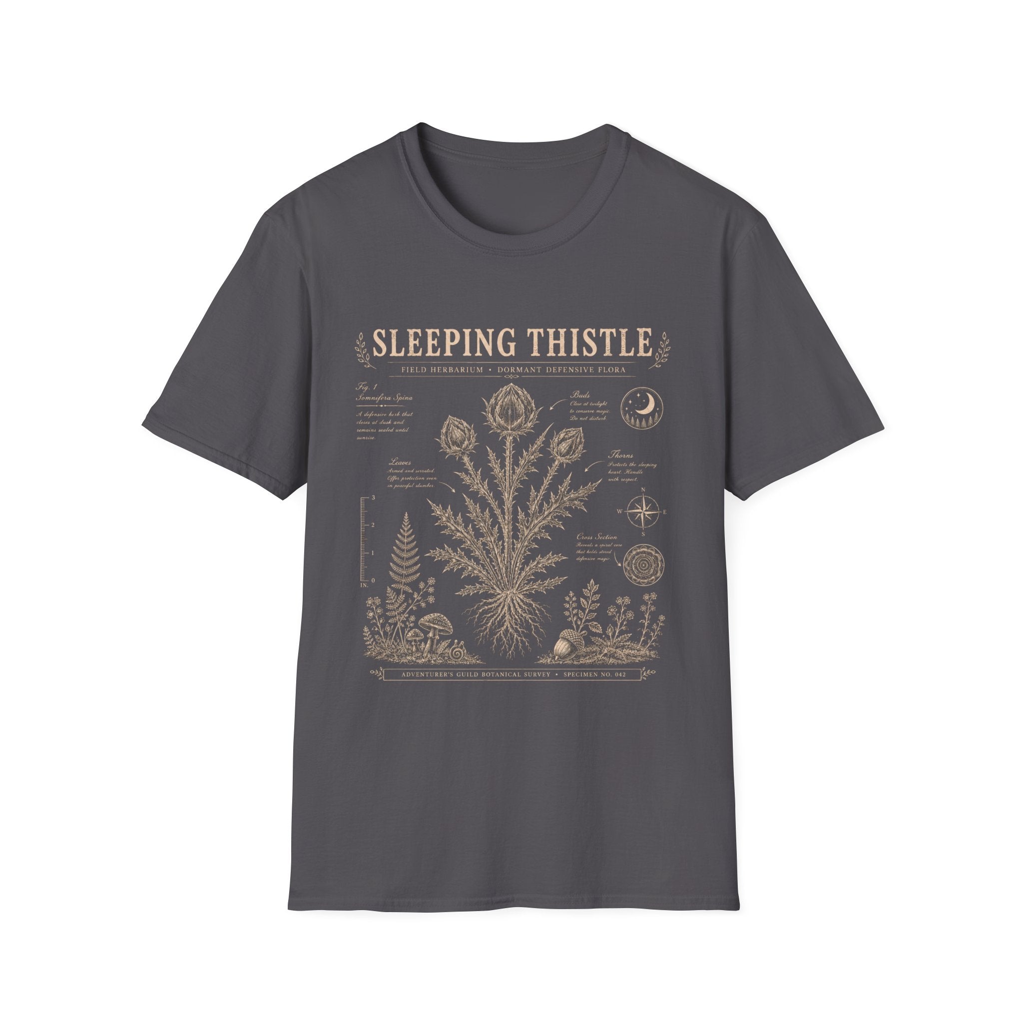 Sleeping Thistle Herbarium Plate T-Shirt