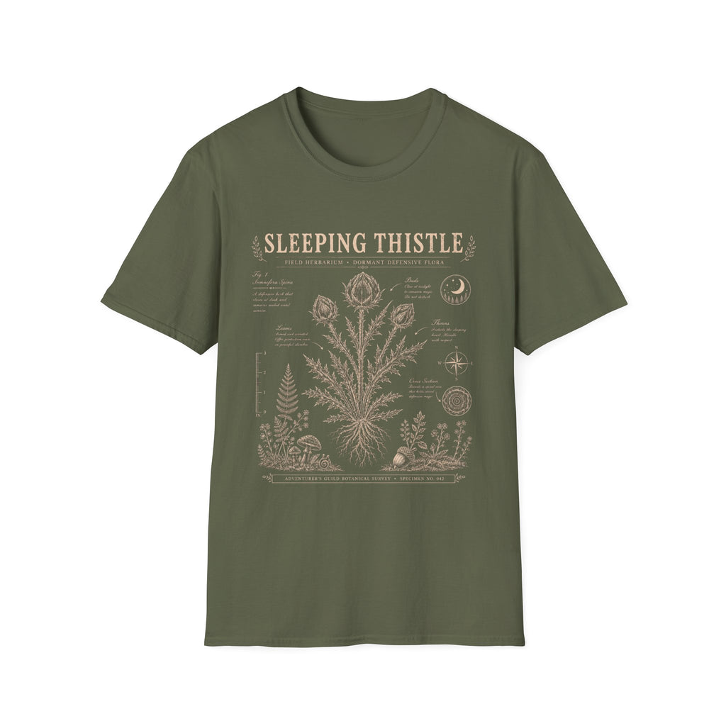 Sleeping Thistle Herbarium Plate T-Shirt