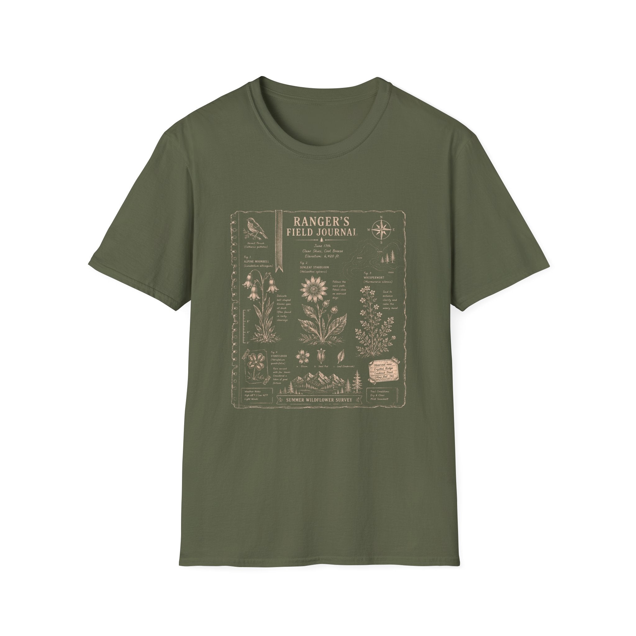 Ranger’s Botanical Field Journal T-Shirt