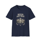 Begin Anyway Lantern & Mountains T-Shirt
