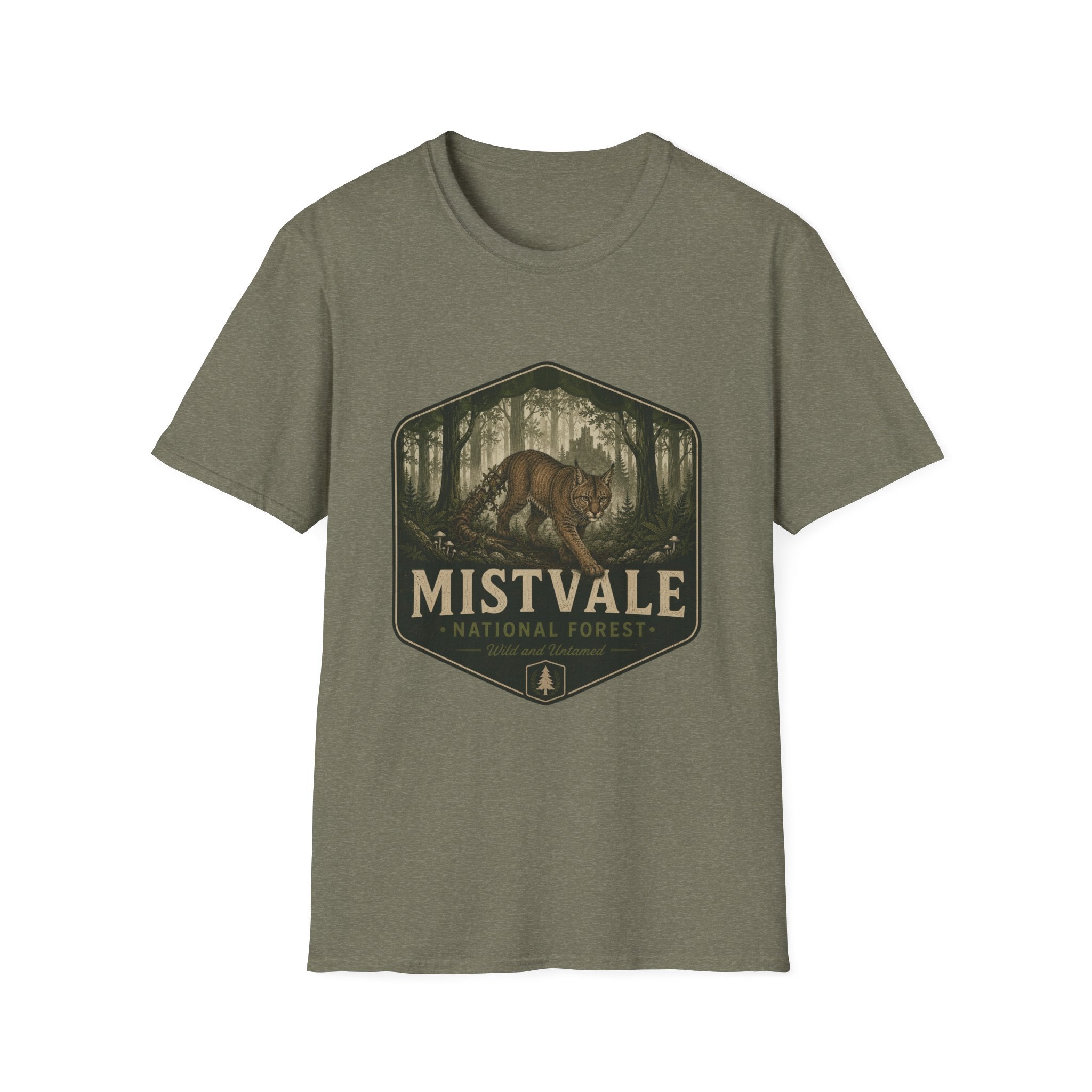 Mistvale National Forest Briar Cat Patch T-Shirt