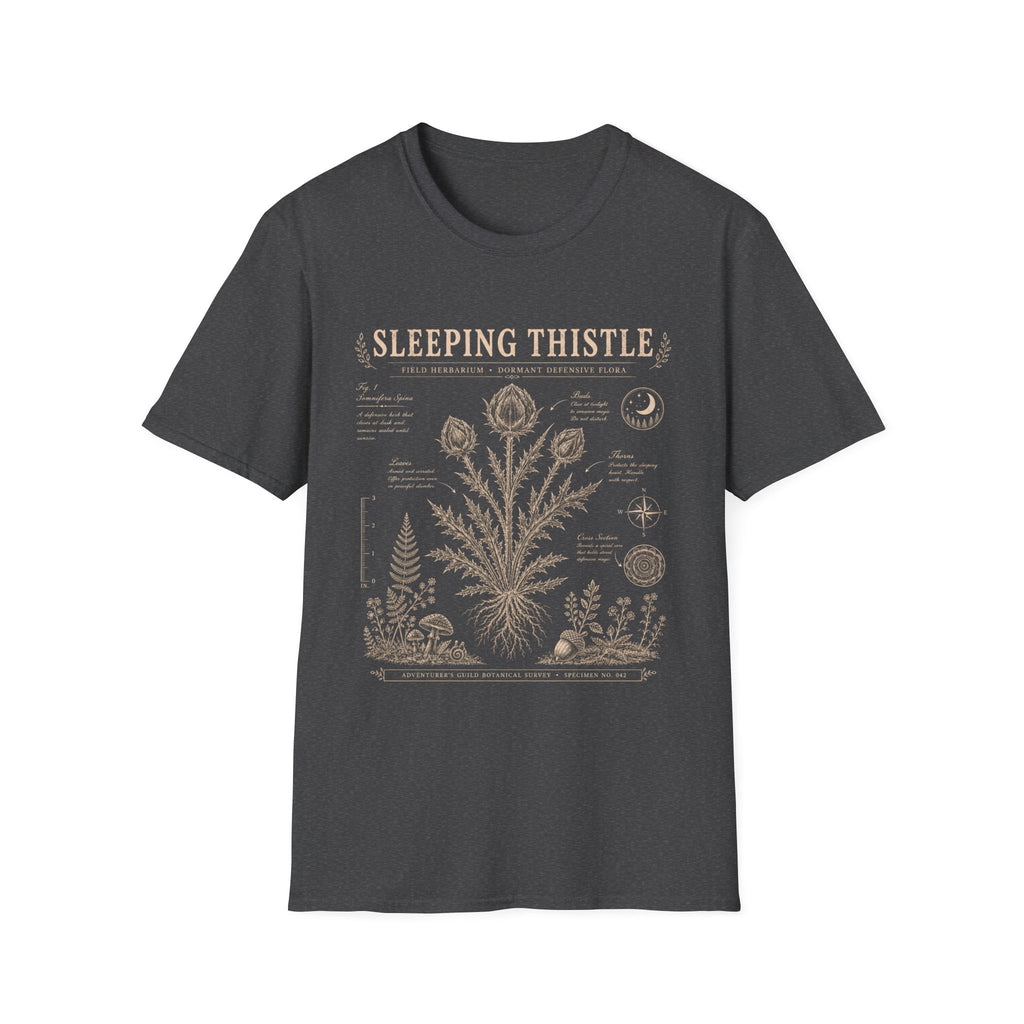 Sleeping Thistle Herbarium Plate T-Shirt