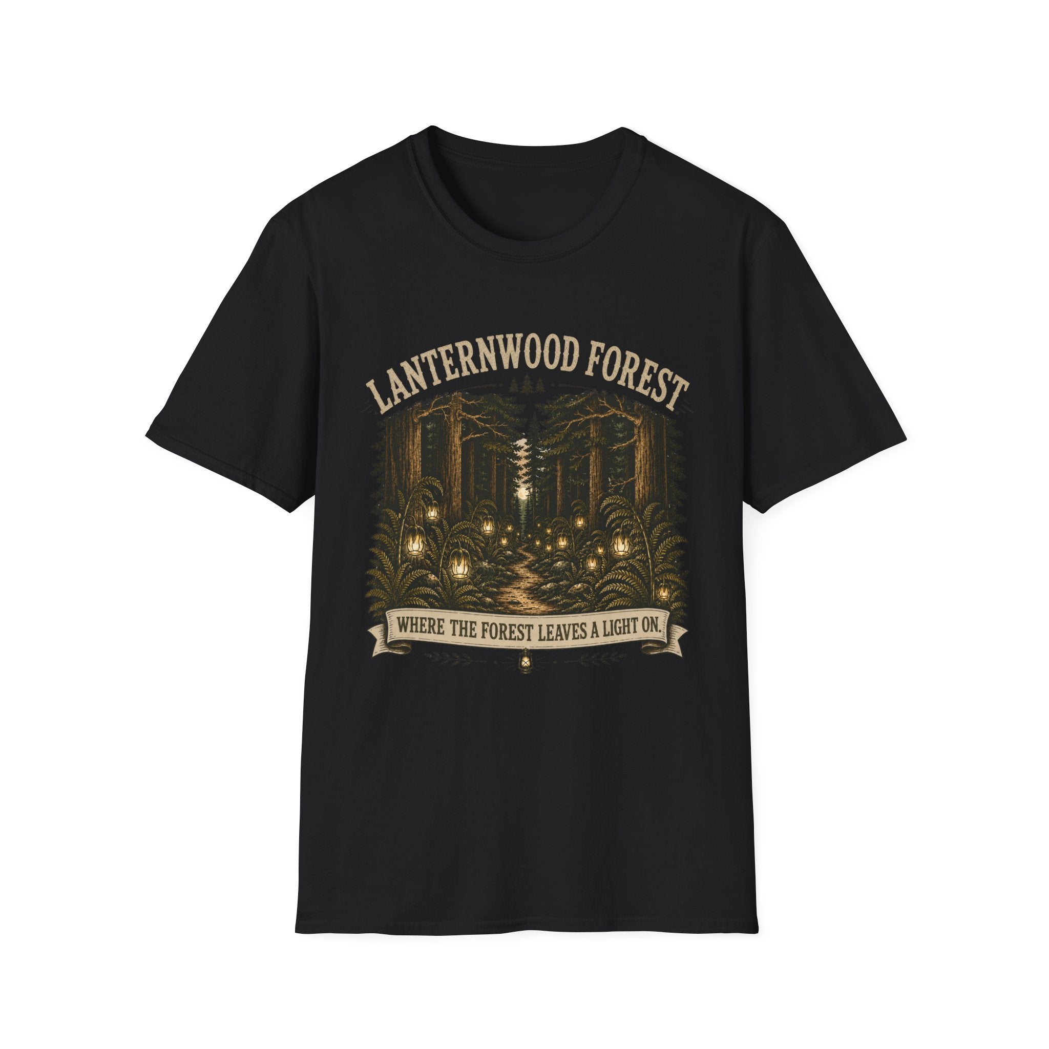 Lanternwood Forest Leaves A Light On T-Shirt