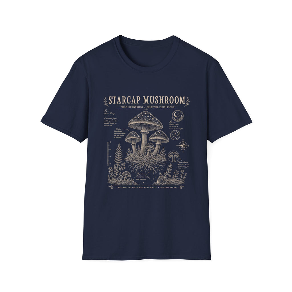 Starcap Mushroom Herbarium Plate T-Shirt