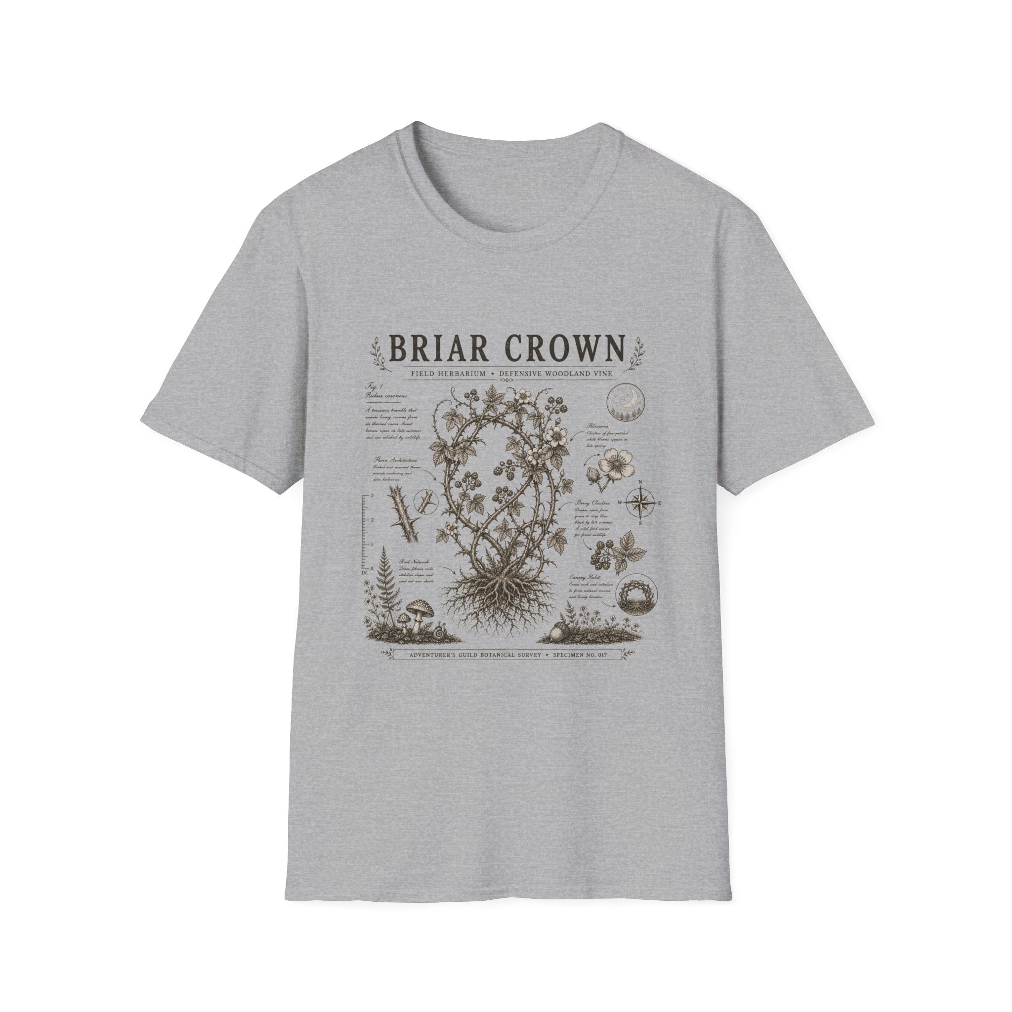 Briar Crown Herbarium Plate T-Shirt