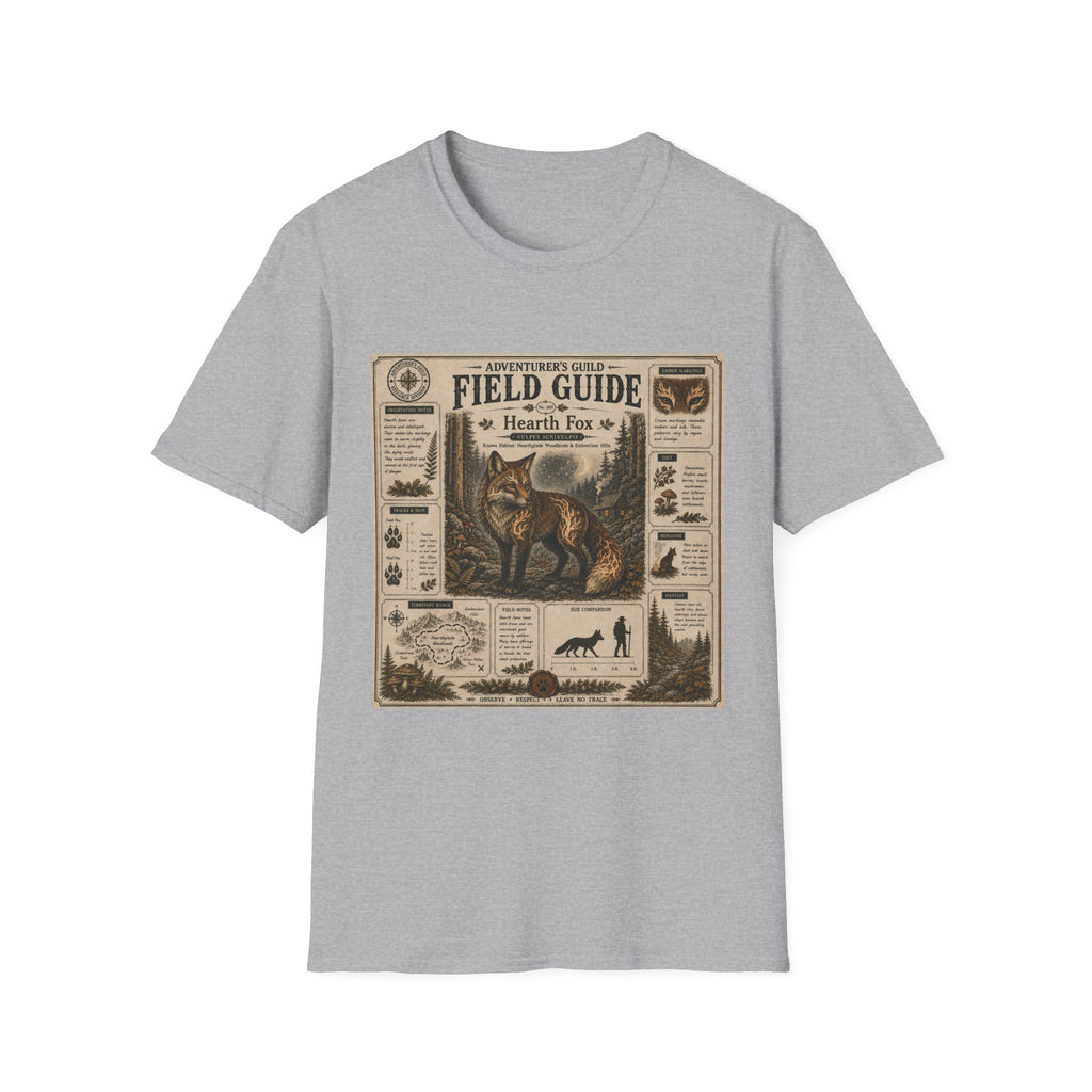 Hearth Fox Field Guide Poster T-Shirt