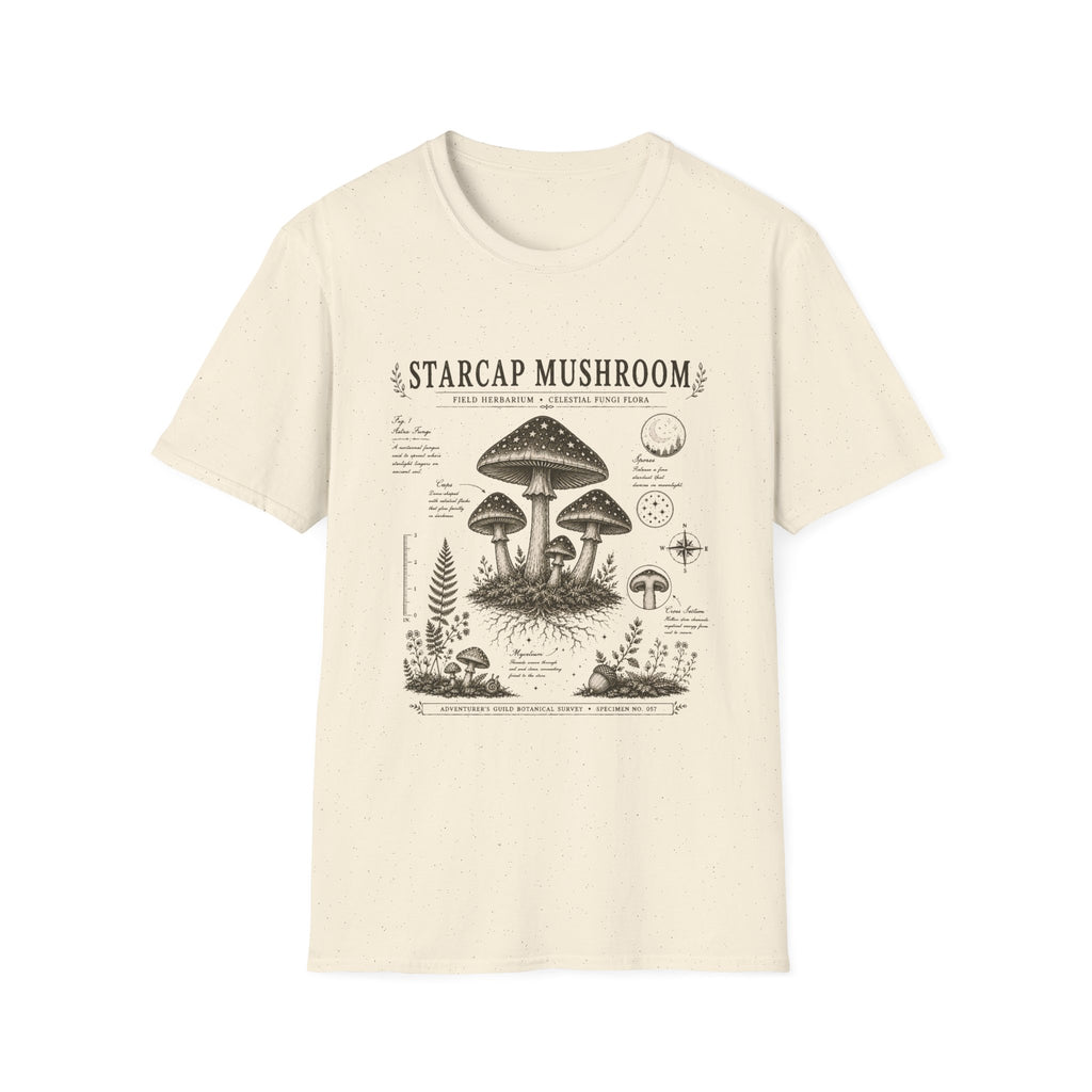 Starcap Mushroom Herbarium Plate T-Shirt