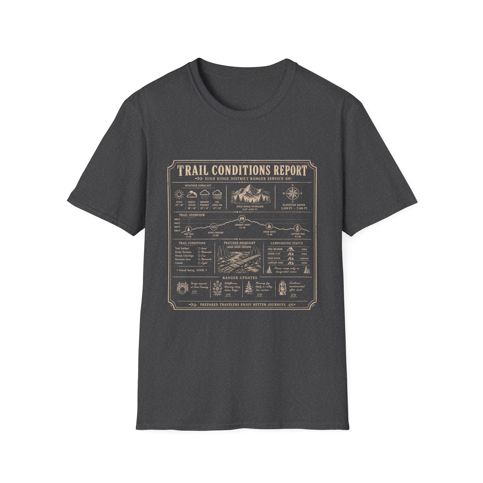 Trail Conditions Report T-Shirt