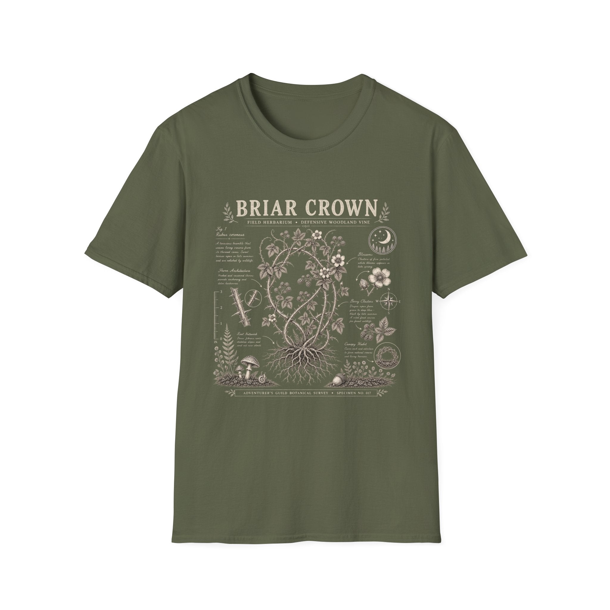 Briar Crown Herbarium Plate T-Shirt