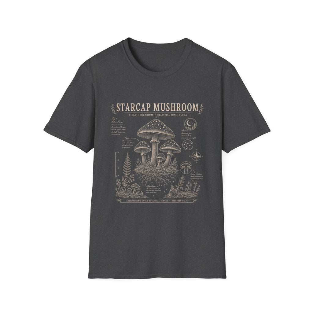 Starcap Mushroom Herbarium Plate T-Shirt