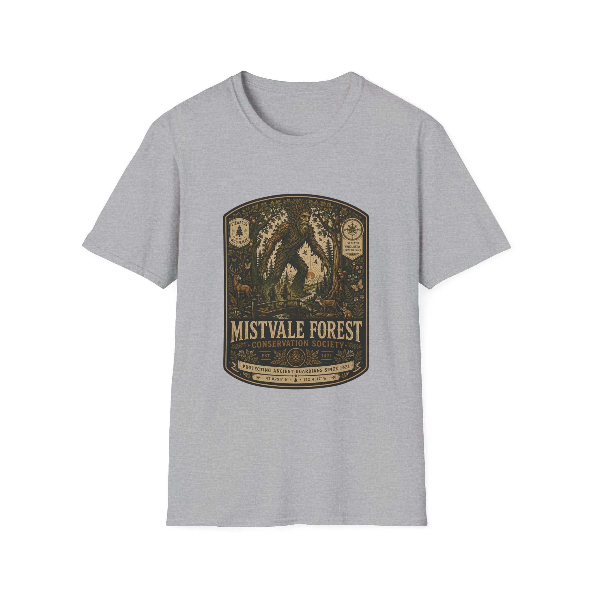 Mistvale Forest Conservation Badge T-Shirt