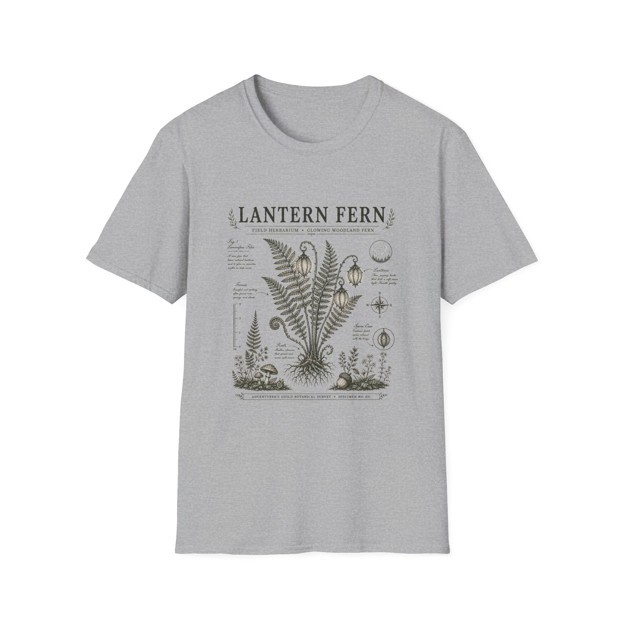 Lantern Fern Herbarium Plate T-Shirt