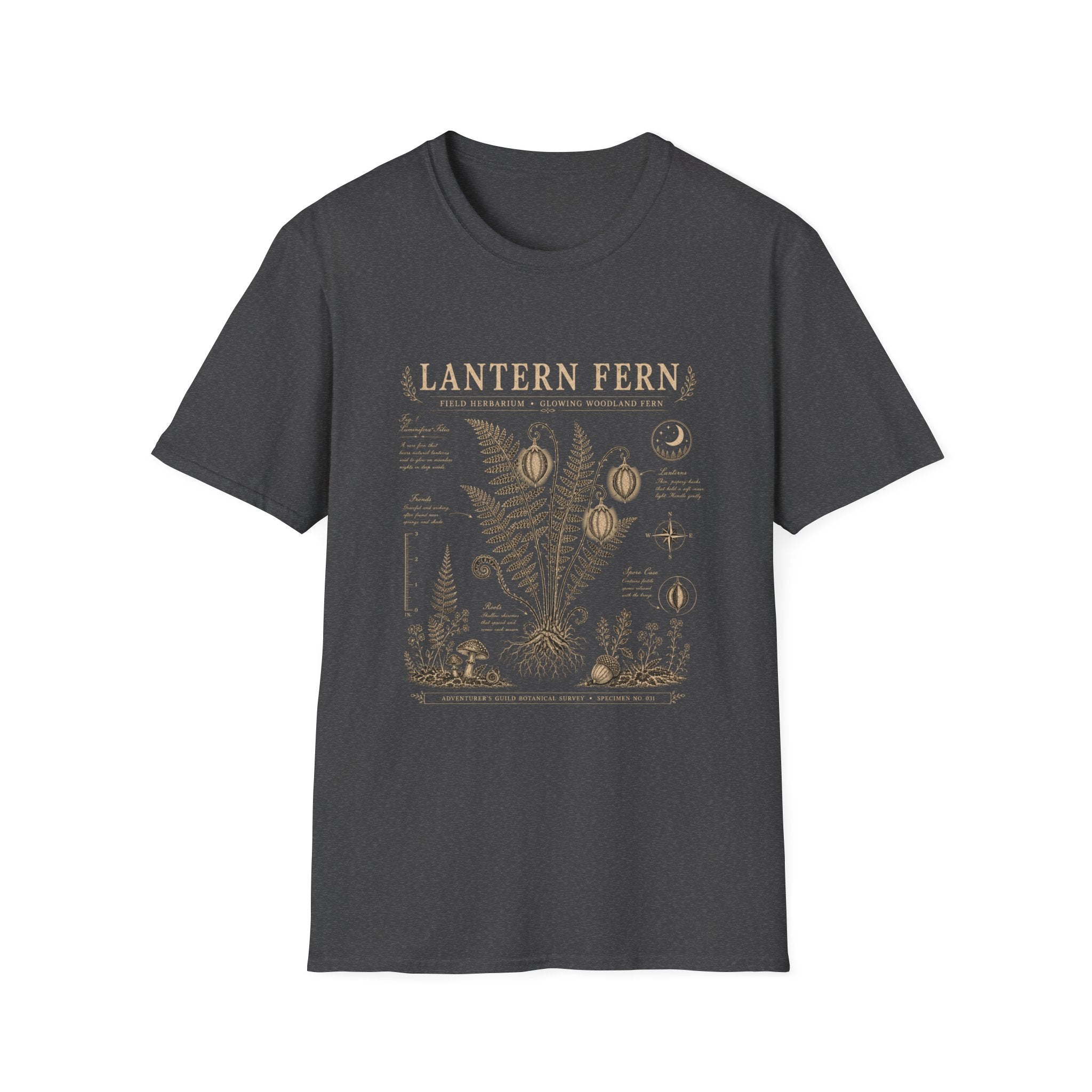 Lantern Fern Herbarium Plate T-Shirt