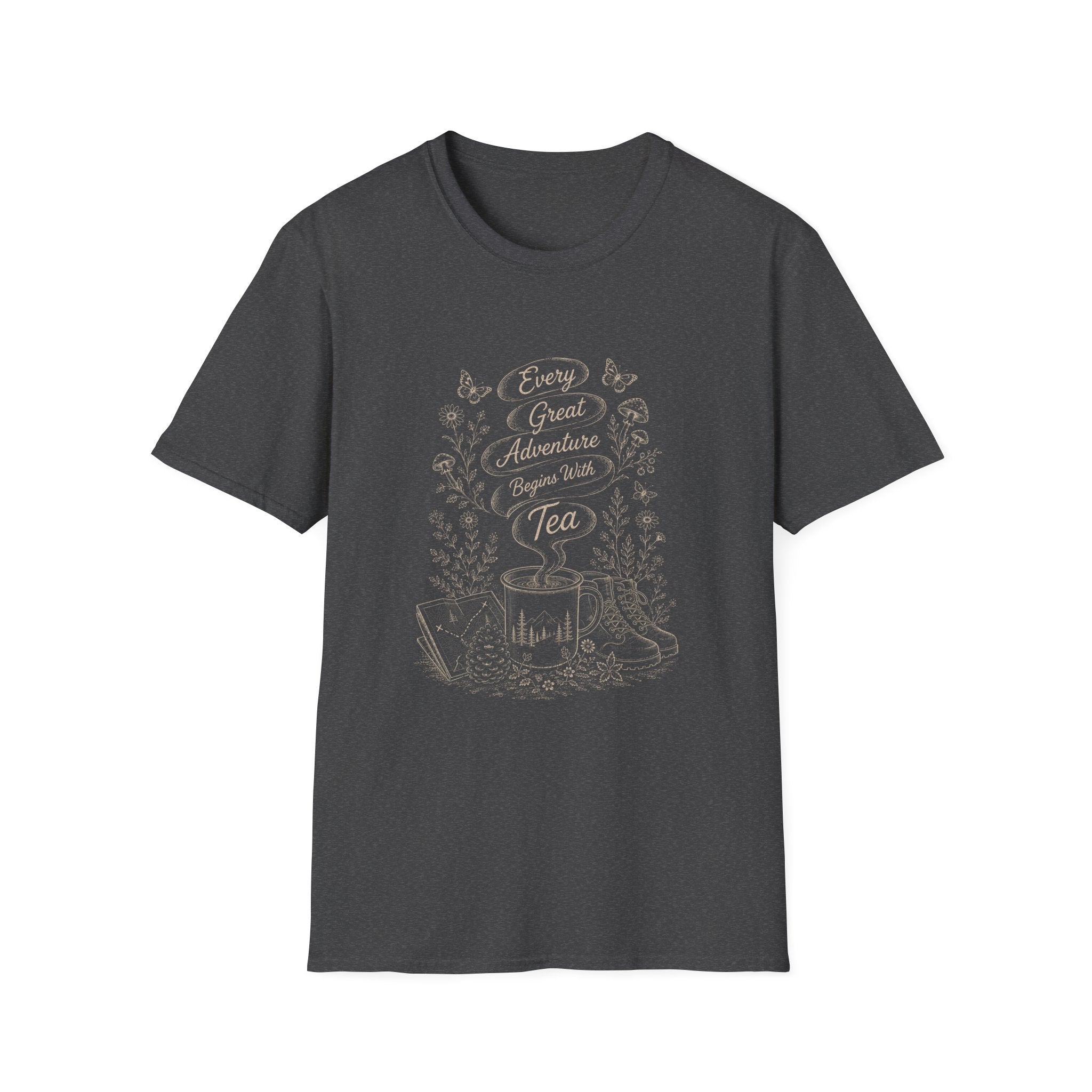 Every Adventure Begins With Tea T-Shirt