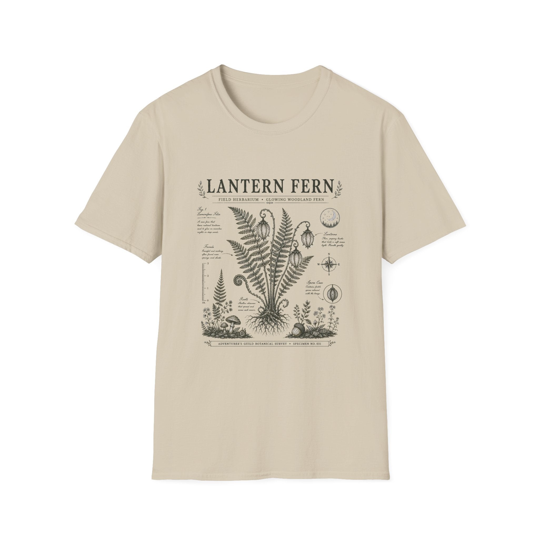 Lantern Fern Herbarium Plate T-Shirt