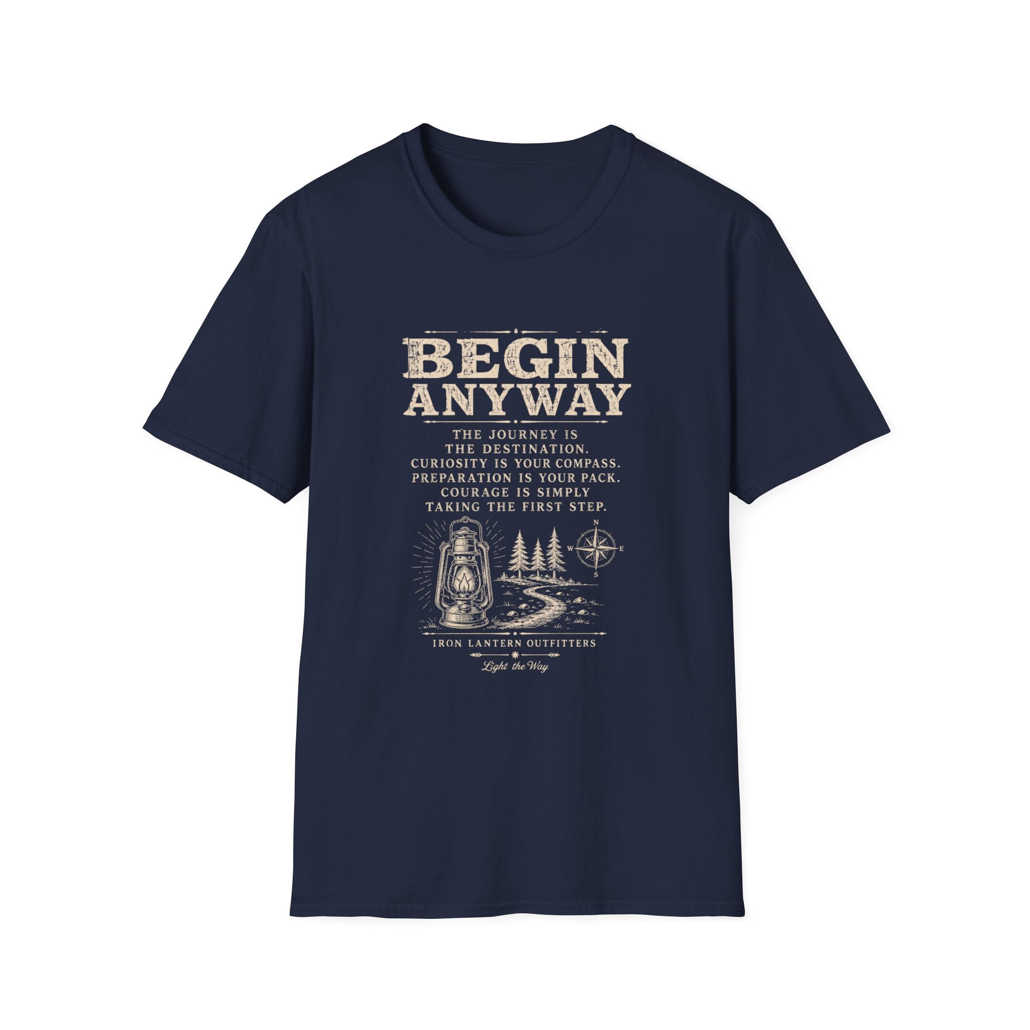 Begin Anyway Mission Statement T-Shirt