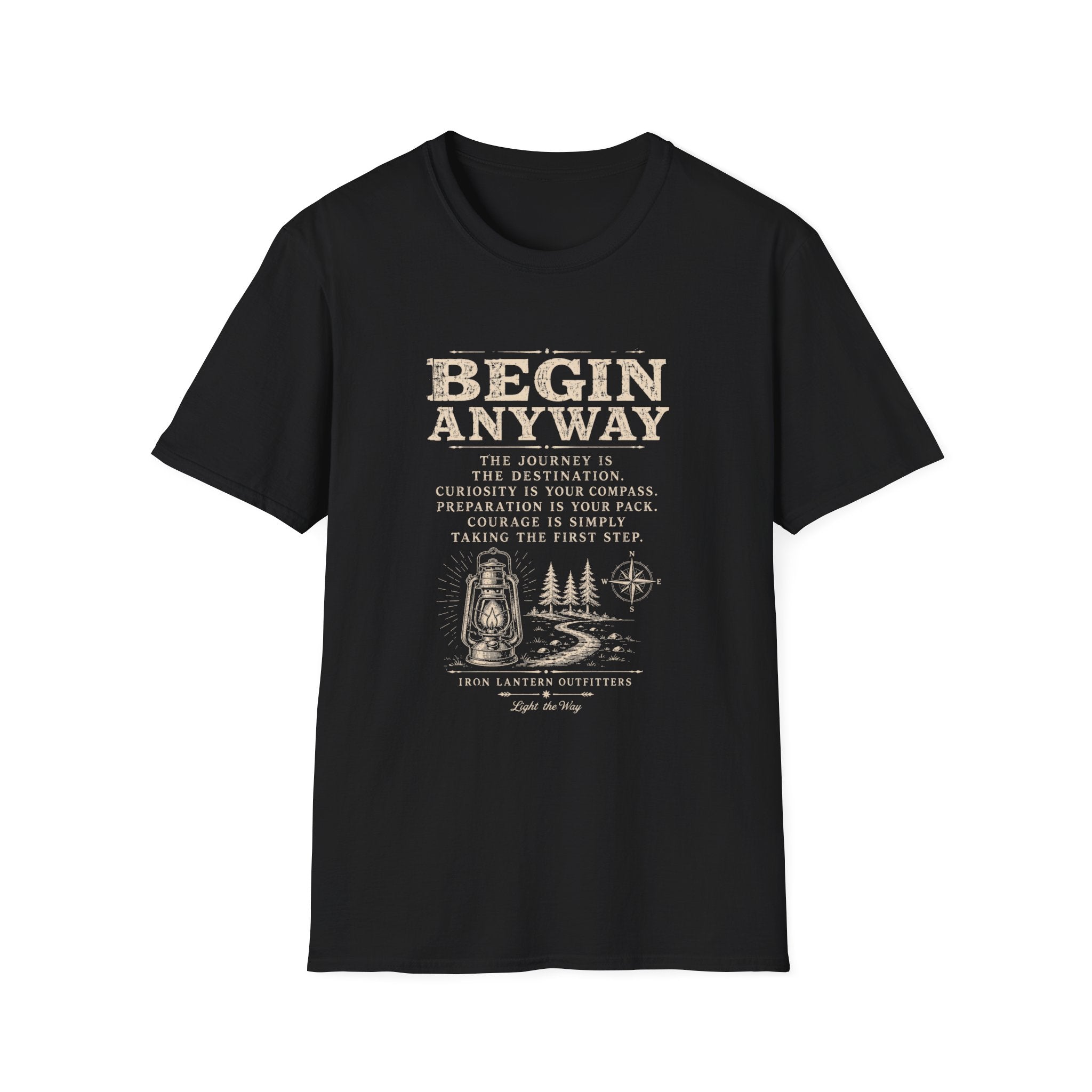 Begin Anyway Mission Statement T-Shirt