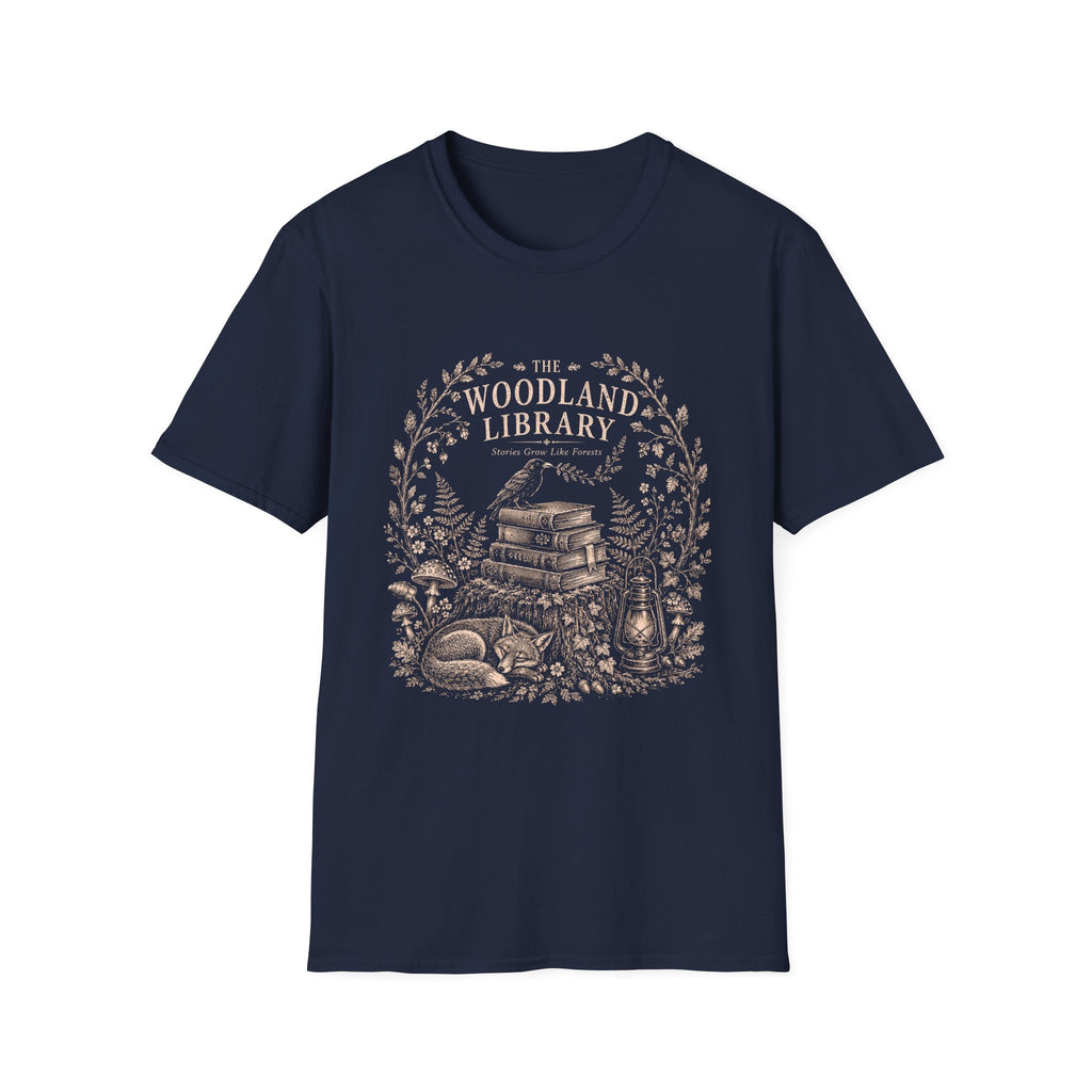 Woodland Library Engraving T-Shirt