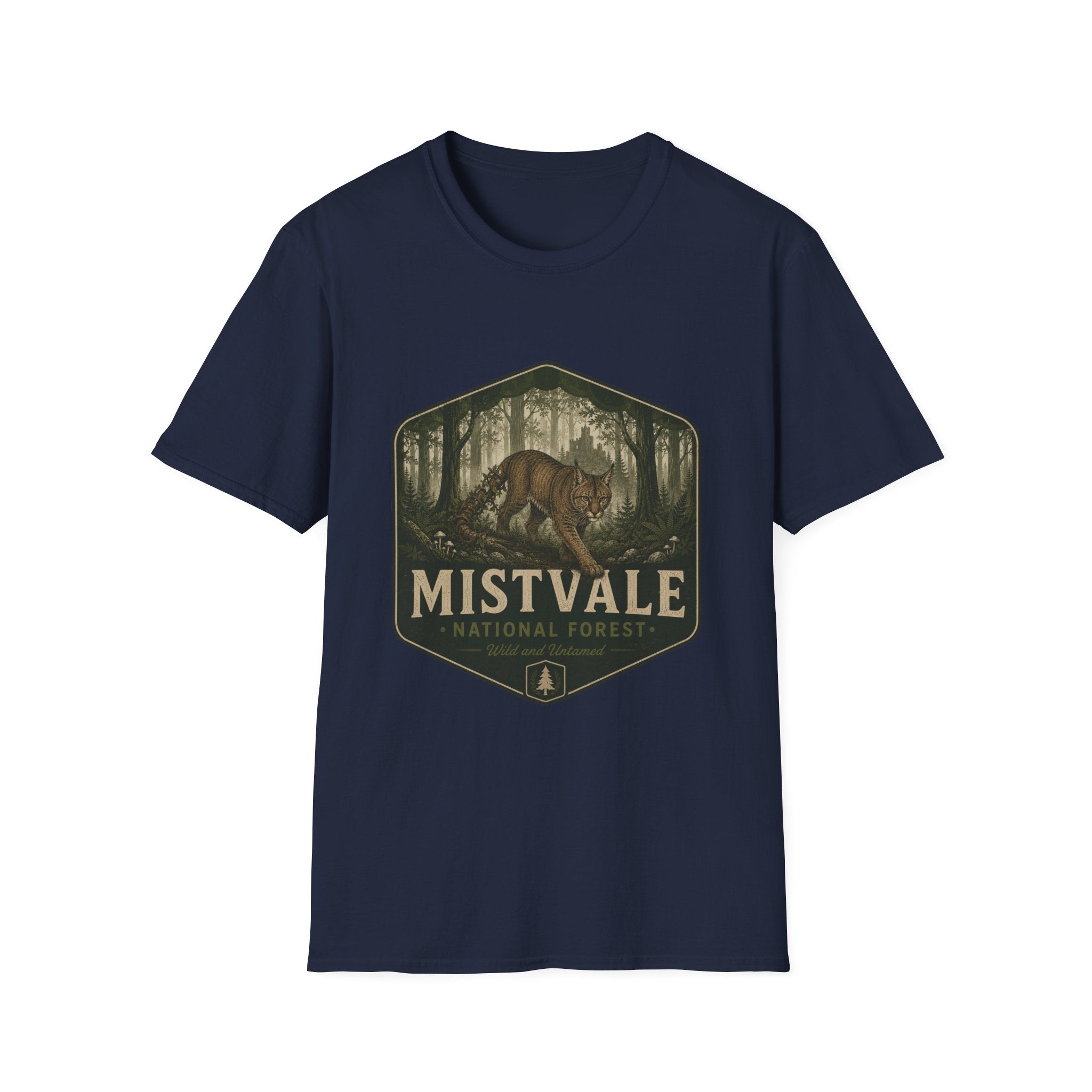 Mistvale National Forest Briar Cat Patch T-Shirt