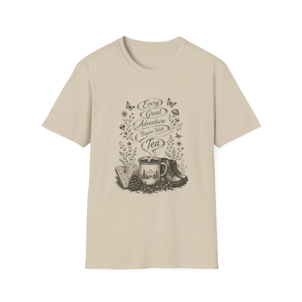 Every Adventure Begins With Tea T-Shirt