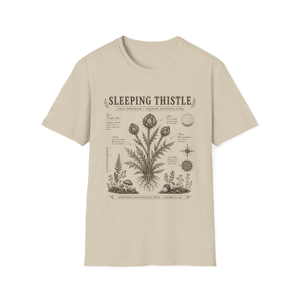 Sleeping Thistle Herbarium Plate T-Shirt