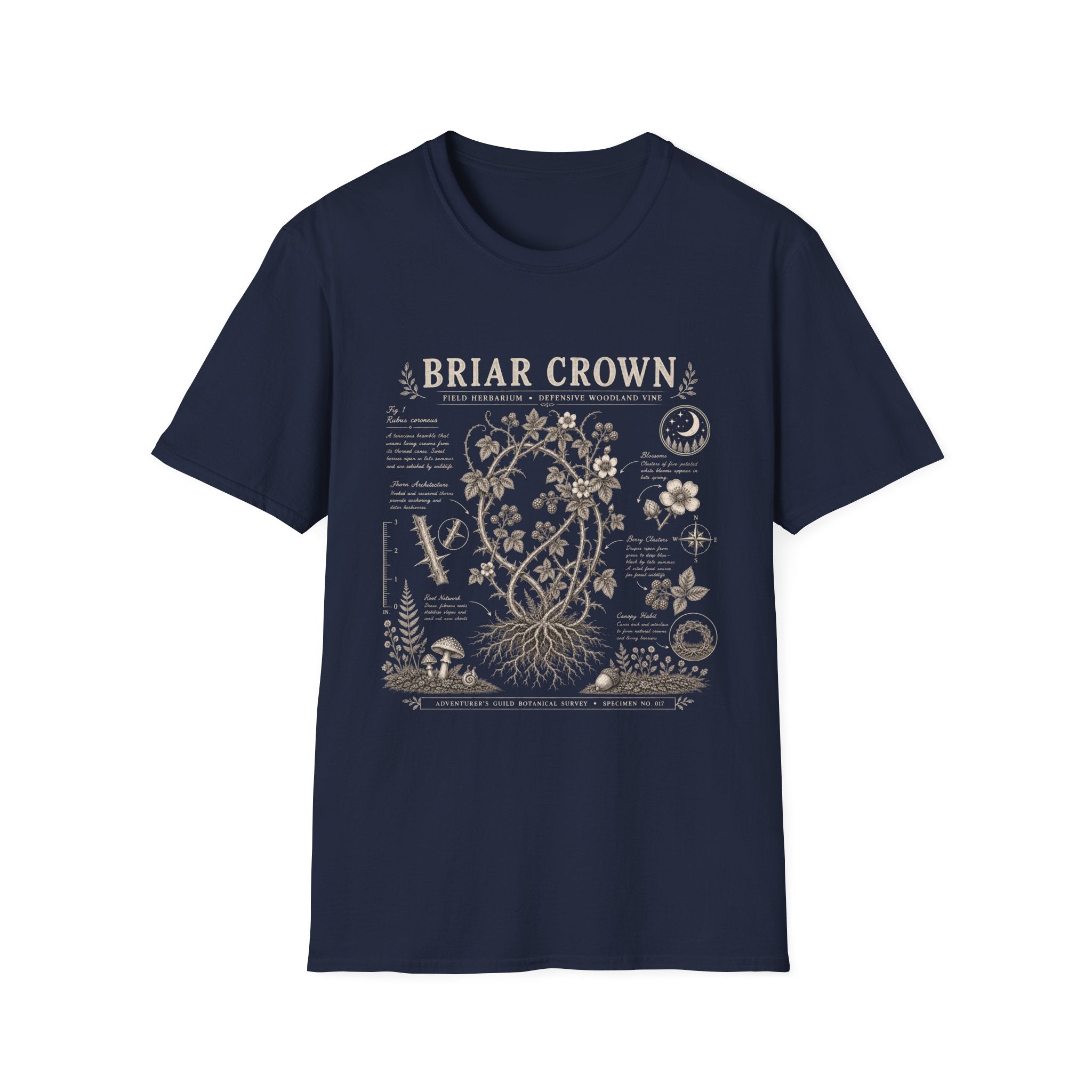 Briar Crown Herbarium Plate T-Shirt