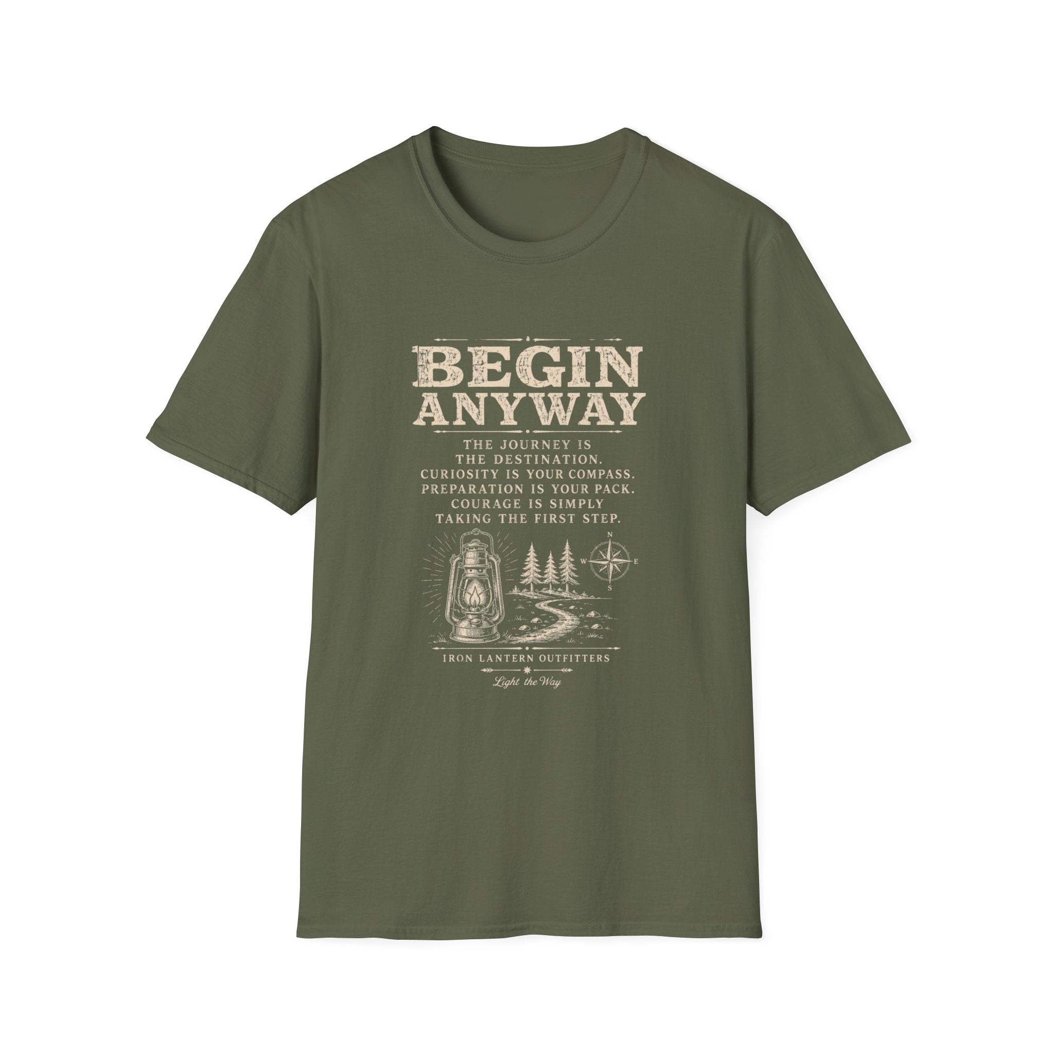 Begin Anyway Mission Statement T-Shirt