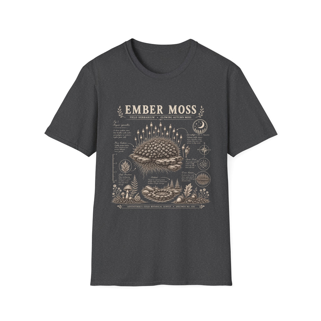 Ember Moss Herbarium Plate T-Shirt