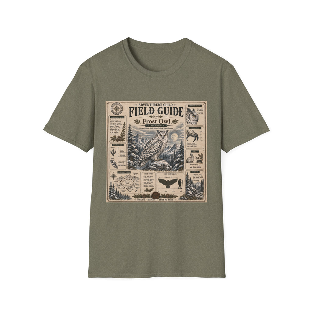Frost Owl Field Guide Poster T-Shirt