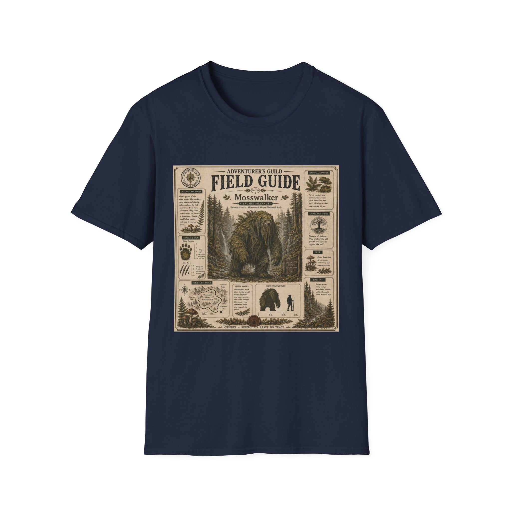 Mosswalker Field Guide Poster T-Shirt