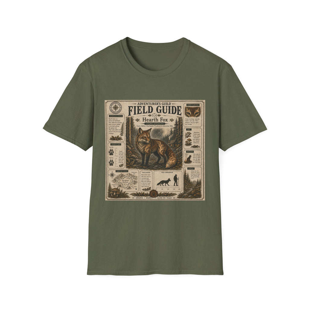 Hearth Fox Field Guide Poster T-Shirt