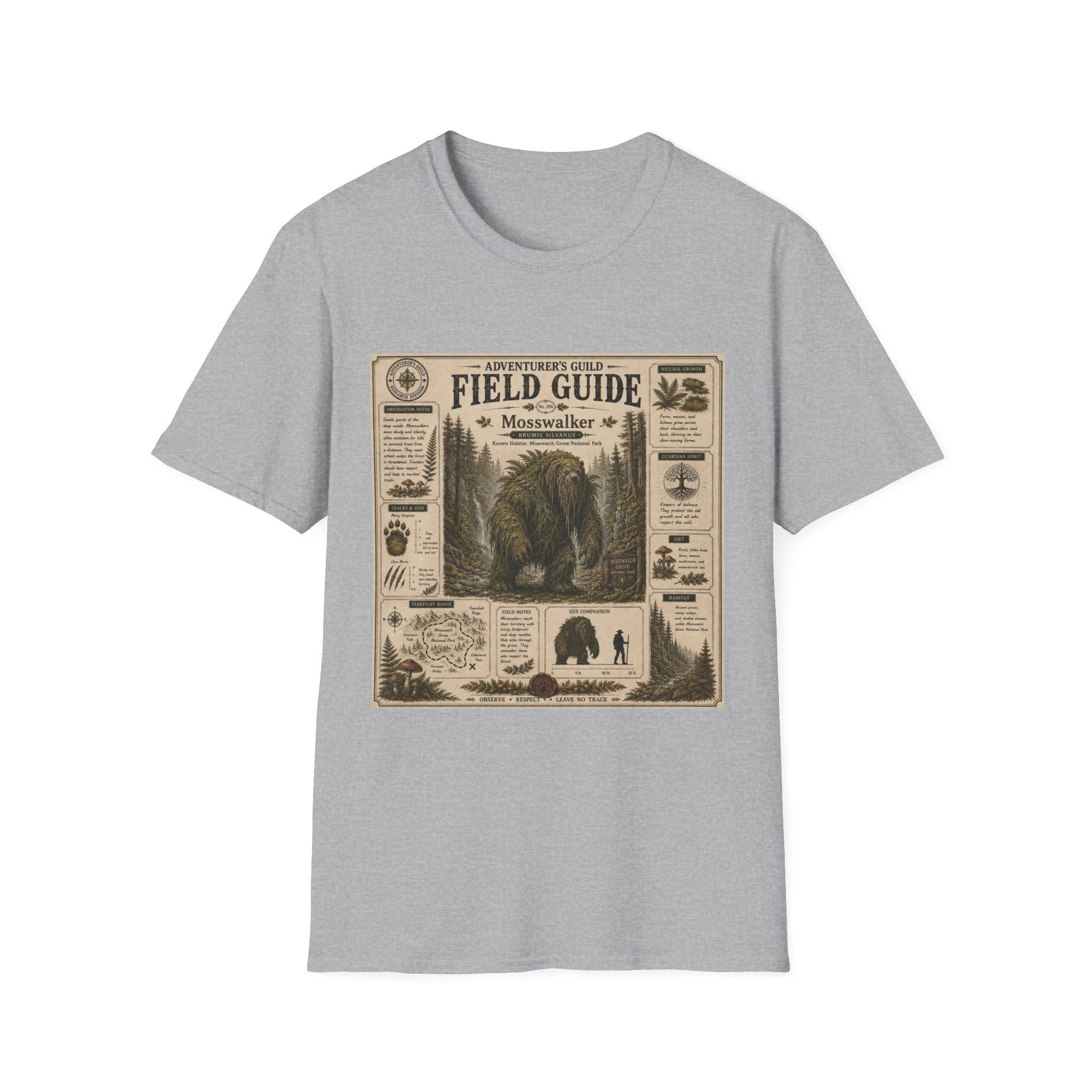 Mosswalker Field Guide Poster T-Shirt
