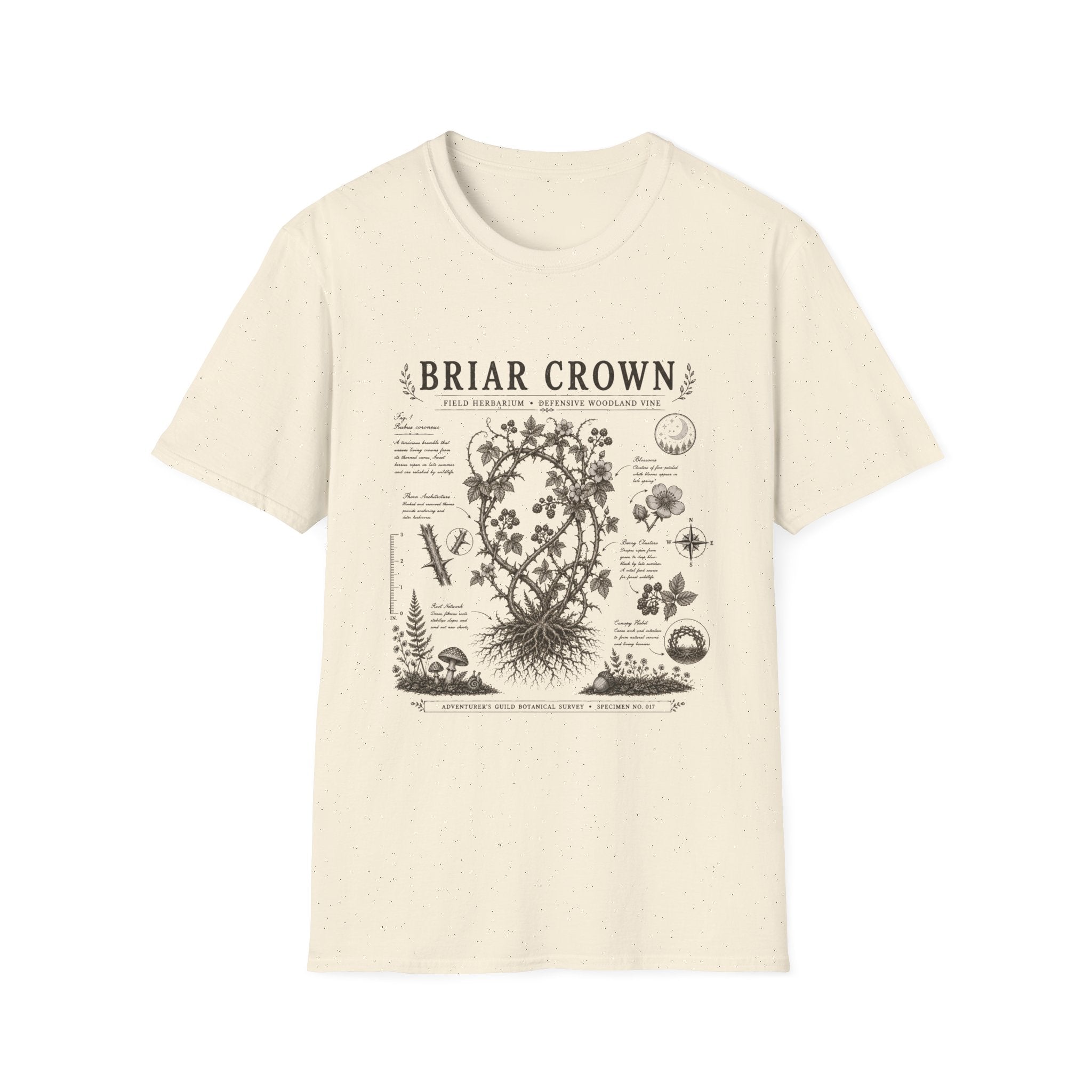 Briar Crown Herbarium Plate T-Shirt