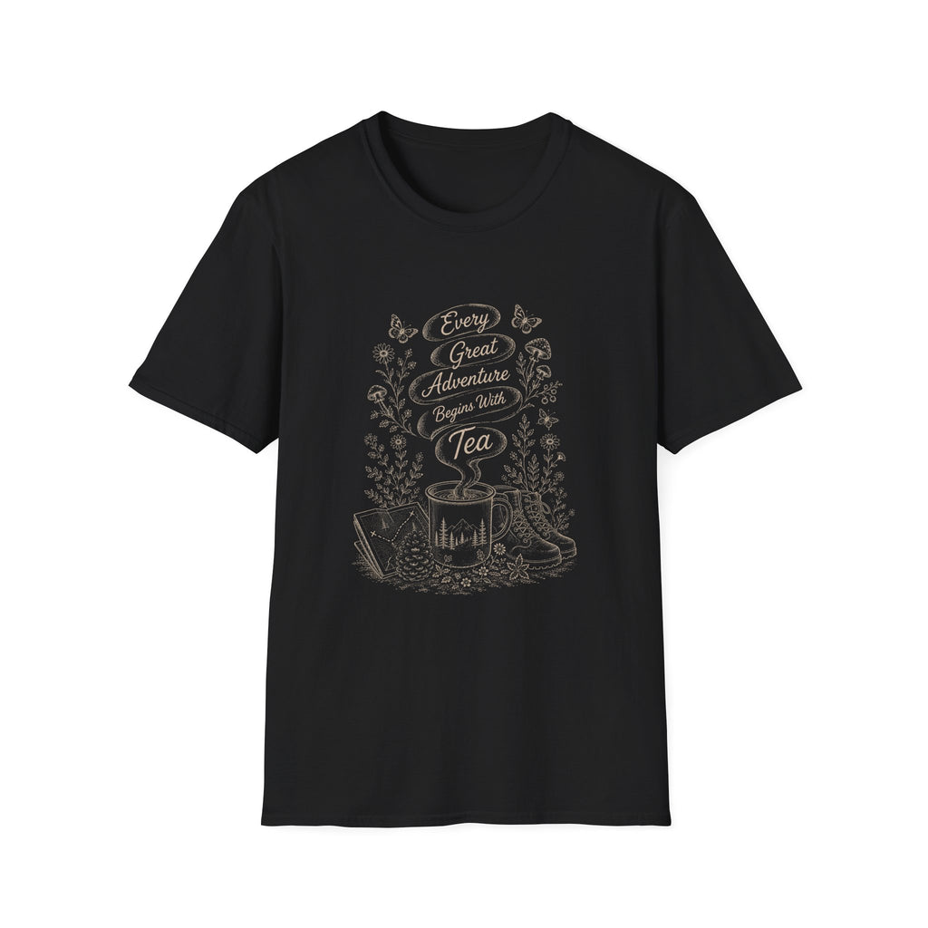 Every Adventure Begins With Tea T-Shirt